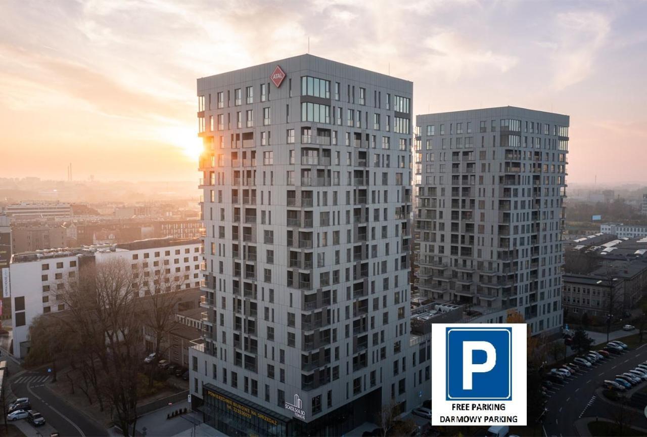 15 Pietro Sokolska 30 Towers Apartments - New- Lux- Parking- Sauna- Gym- And Good View From 15Th Floor Katowice Eksteriør bilde